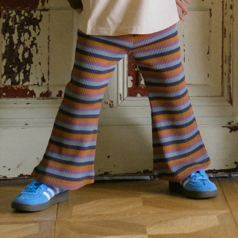 &amp;pal 2024AW border flare pants, khaki