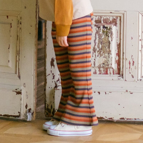 &amp;pal 2024AW border flare pants, khaki