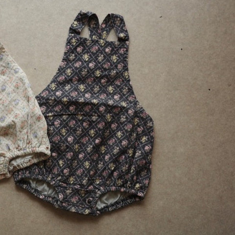 [Reservations for delivery in October] &amp;pal 2024AW moon pattern salo pett Moon Bloomer Salopette Navy