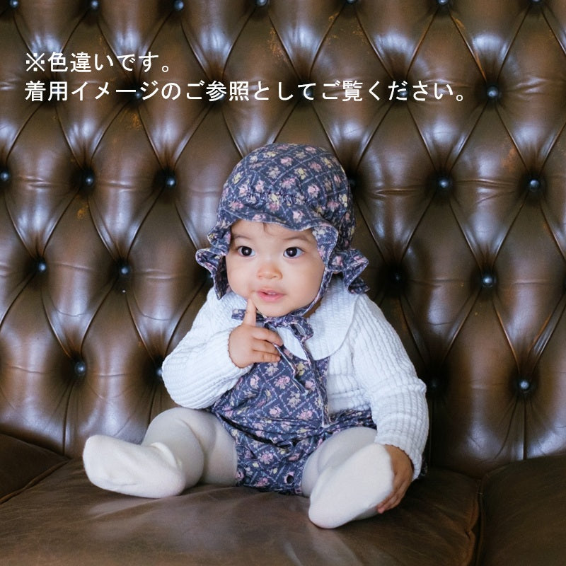 &pal（アンドパル）2025AW floral pattern code rompers ivory 花柄