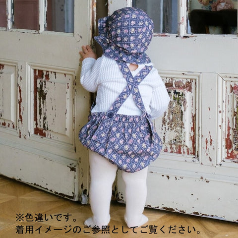 &pal（アンドパル）2025AW　floral pattern code rompers　ivory　花柄ロンパース　アイボリー