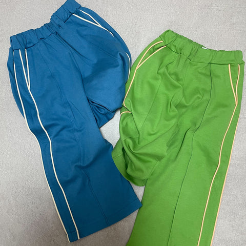 【drop3】&pal（アンドパル）2026SS　retro color line pants　navy　サイドラインパンツ　ネイビー