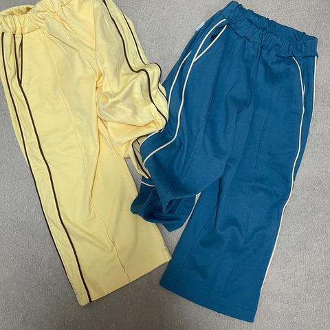 【drop3】&pal（アンドパル）2026SS　retro color line pants　navy　サイドラインパンツ　ネイビー