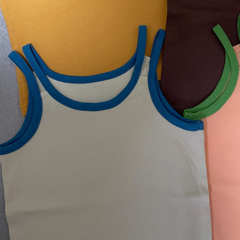 【drop3】&pal（アンドパル）2026SS　double strap camisole cream　ダブルストラップキャミ　クリーム