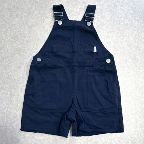 【drop3】&pal（アンドパル）2026SS　ennui color short salopette  navy　ショートサロペット　ネイビー