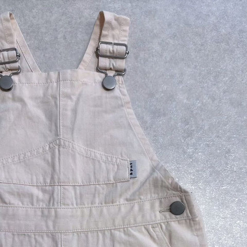 【drop3】&pal（アンドパル）2026SS　ennui color short salopette  cream　ショートサロペット　クリーム