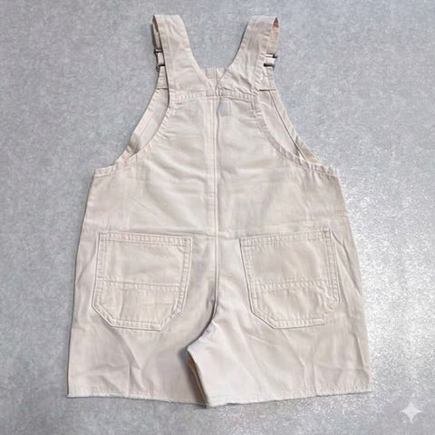 【drop3】&pal（アンドパル）2026SS　ennui color short salopette  cream　ショートサロペット　クリーム