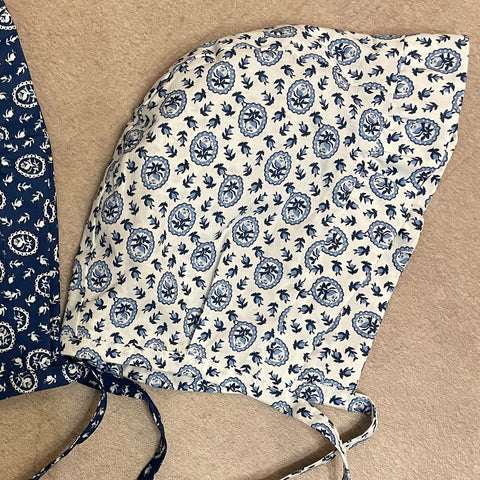 【drop3】&pal（アンドパル）2026SS　floral pattern bonnet white　花柄ボンネット　ホワイト