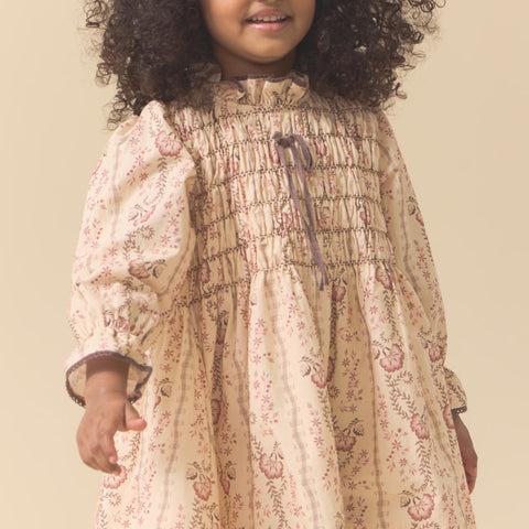 Lali Kids（ラリキッズ）2025AW Parvati Dress in Fall Vine Print キッズワンピース
