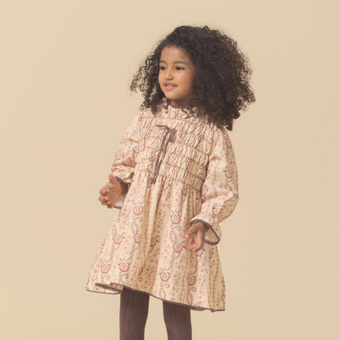 Lali Kids（ラリキッズ）2025AW Parvati Dress in Fall Vine Print キッズワンピース