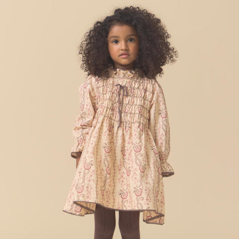 Lali Kids（ラリキッズ）2025AW Parvati Dress in Fall Vine Print キッズワンピース