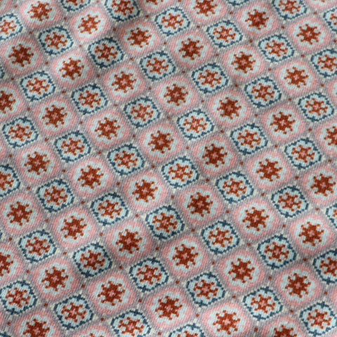 &pal（アンドパル）2025AW pixel art pattern high neck T   pink ハイネックT ピンク