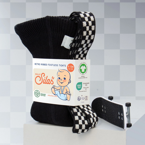 C-1 Silly Silas(シリーサイラス) Footless Classic Black Checked C-1 Silly Silas(シリーサイラス) Footless Classic Black Checked