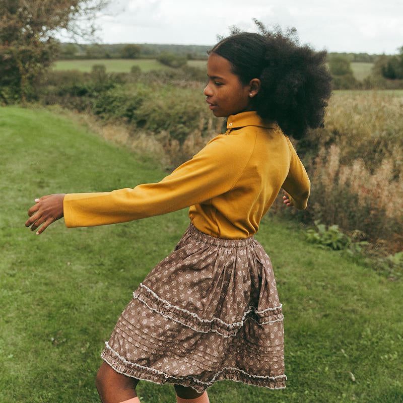 Lali Kids（ラリキッズ）2025AW Snap Turtleneck in Mustard