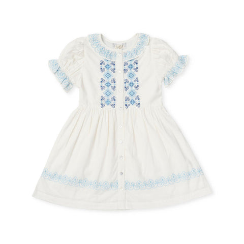 Lali Kids（ラリキッズ）2025SS Ivy Dress in Opaline Embroidery キッズワンピース