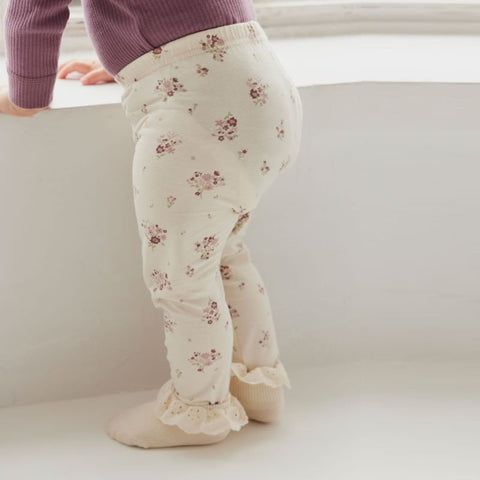 Jamie Kay（ジェイミーケイ）2024SS Organic Cotton Everyday Legging   Lauren Floral Tofu