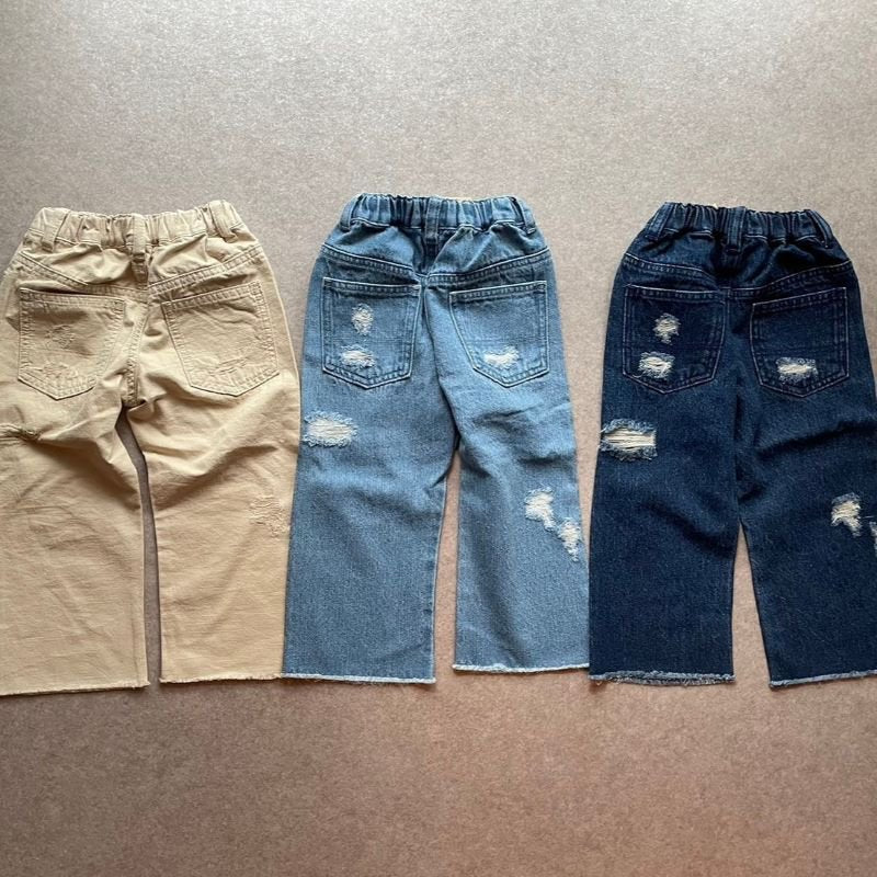 &pal（アンドパル）2024SS damage denim ダメージデニムパンツ