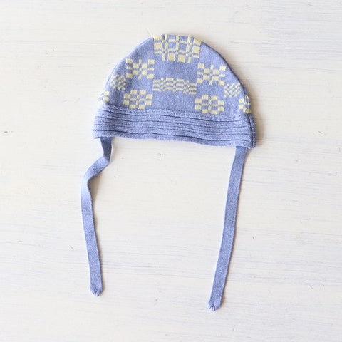 Mabli Knitwear（マブリ） 2024SS  BRITHLEN SUN HAT chambray blue melange サンハット
