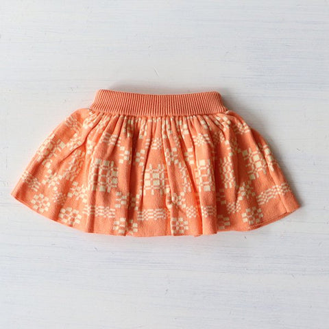 ・Mabli Knitwear（マブリ） 2024SS  BRITHLEN SKIRT ブルマ付きニットスカート melon