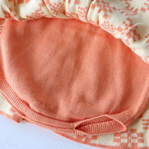 ・Mabli Knitwear（マブリ） 2024SS  BRITHLEN SKIRT ブルマ付きニットスカート melon